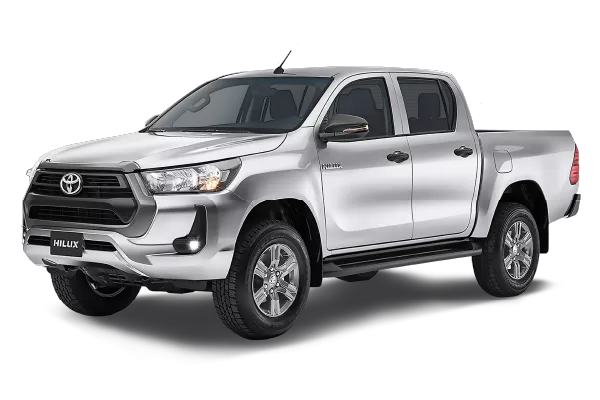 Camioneta Toyota Hilux 4x4 blanca para alquiler